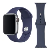 Silikonski pašček za Apple Watch 42, 44, 45, 49 mm, temno moder