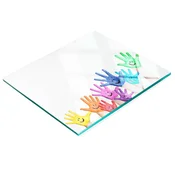 shumee Kuhinjska večnamenska dekorativna steklena tabla Poslikane roke 60x52 cm