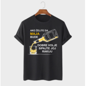 MAFIMI Ženska majica Ako želite da budem dobre volje, Crna