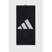 Teniski rucnik Adidas 3BAR Towel Small - black/white