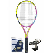 Tenis reket Babolat Pure Aero RAFA 2 gen. - yellow/pink/blue + naciąg + usługa serwisowa