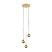 Zuma Line P0583-03B-2GHF - Luster na sajli MIDA 3xG9/6W/230V mesing