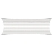 Vidaxl Senčna platna Svetlo siva in bela. 2 x 6 m HDPE