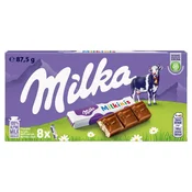 Mondelez Milka Alpska mlečna čokolada z mlečnim polnilom 87,5 g (8 kosov)