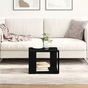 Kava Stol Crni hrast 40 x 40 x 30 cm Konstruirano drvo