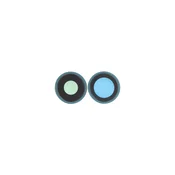 Apple iPhone 16, 16 Plus - Staklo zadnje kamere s okvirom (Teal) - 2 kom