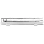 VEVOR Organizator omare z izvlečnim drsnim predalom 305x432 cm srebrne barve