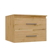 NEL 60 Kopalniška omarica za umivalnik z 2 predaloma, ARTISAN OAK