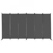 VEVOR Prostorovni razdelilnik 6-panelni zložljiv zaslon za zasebnost 3110x1805x450 mm siva
