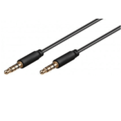 Goobay AUX Audio kabel, 3.5 mm, Stereo, 4-pin, Slim, CU, 3 m
