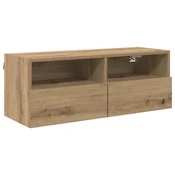 Vidaxl TV stenska omara Umetni hrast 80 x 30 x 30 cm Konstruiran les
