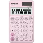 Casio Džepni kalkulator Casio SL-310UC Ružičasta Zaslon (broj mjesta): 10 solarno napajanje, baterijski pogon (Š x V x d) 70 x 8 x 118