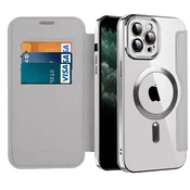 Etui SmartMag Book z Magsafe tehnologijo in RFID denarnico za iPhone 11 Pro Max - gray