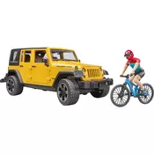 Jeep Wrangler Rubicon sa biciklistom Bruder 025434