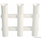 Osculati Wall mounting plastic rod holder 3 rods