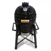 KAMADO DIAMON PATTERN ŽAR, ČRN fi 15.4, 39cm