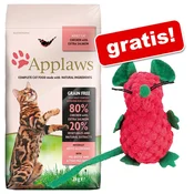 7,5 kg Applaws + Mačja igrača miška z mačjo meto in glasom gratis! - Senior piščanec