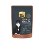 Select Gold Cat Senior +12 piščanec in losos, pašteta 85g vrečka