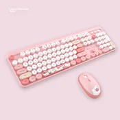 Geezer Tastatura, Bežicna, Roze + Miš, Roze