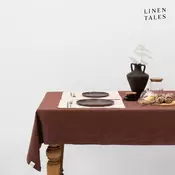 Lanen namizni prt 140x200 cm Chocolate – Linen Tales