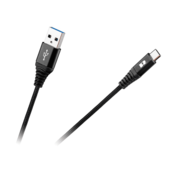 Rebel USB kabel 2.0 M.- tip C. M., črne barve, 2m