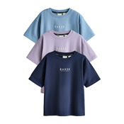Baker by Ted Baker Majica marine/nebeško modra/sivka/bela