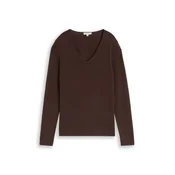 TOM TAILOR Pulover temno rjava