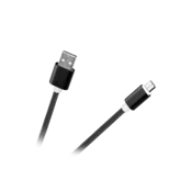 slomart USB Micro USB kabel M-LIFE ML0801B, najlon, črn, 1m