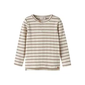 LilAtelier Majica NMMKABY rjava/off-bela