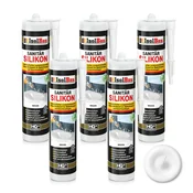 IsolBau Sanitarni silikon Beli Sanitär Silikon 5 x 300ml