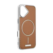 Maska za iPhone 17 6.3, Magsafe Urban Leather, Braon