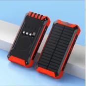 BOT Solar outdoor powerbank SP5 1 panel 30000mAh s kabli rdeča