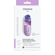 L’biotica Eye Patches Rejuvenating gladilna maska za predel okoli oči s polžjim ekstraktom 1 kos