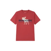 Abercrombie & Fitch Majica temno modra / rdeča / črna / bela