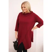 Ženska asimetrična bluza Kesi, plus size