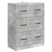 Ormar s ladicama Betonska siva 66 x 34,5 x 87 cm