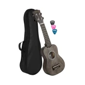 Sopran ukulele črn Lipa (s torbo in trzalice) HH 3960