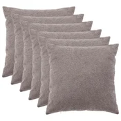 vidaXL Prevleka za blazino 6 pcs HEERLEN Svetlo siva 60 x 60 cm Bouclé