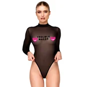 Noir Handmade F388 Troublemaker Bodysuit Black XS