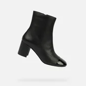 Black Womens Ankle Boots Geox Virnilisa 65 - Ladies