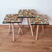 HANAH HOME Set 3 stocica 3Shp21 Orange