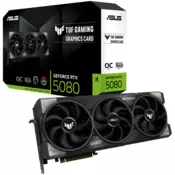 ASUS grafička kartica NVIDIA TUF Gaming GeForce RTX 5080 OC Edition 16GB GDDR7 (TUF-RTX5080-O16G-GAMING) VGA, PCIe 5.0, 2xHDMI 2.1b, 3xDisplayPort 2.1b