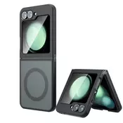 Hibridni ovitek PureFrost MagSafe za Samsung Galaxy Z Flip6/Z Flip7 FE - black