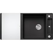Blanco pomivalno korito AXIA III XL 6 SF InFino SILGRANIT desko steklo, z daljinskim upravljanjem. - GRAFIT