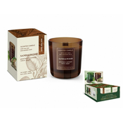 eoshop Sveča v kozarcu SANDALOVINA dišeči leseni stenj 150g
