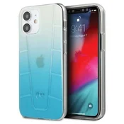 MERCEDES Ovitek Mercedes Transparent Line za iPhone 12 mini - moder