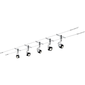Paulmann Sustav stropnih svjetiljki za žicu Phase 94081 Paulmann LED fiksno ugradena 25 W LED crna, krom