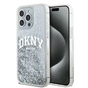 shumee Ovitek za iPhone 15 Pro dkny Liquid Glitter Big Logo White
