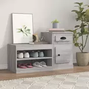 Vidaxl vidaXL Omarica za čevlje, siva, hrast sonoma, 100x42x60 cm