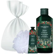 Yves Rocher Baies dHiver Set - Gel za tuširanje i Krema za ruke, 400 + 30 ml + Spužva